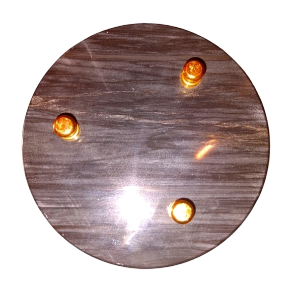 VINTAGE Marble Hour Glass with Brass Studs - Picture 2 of 3